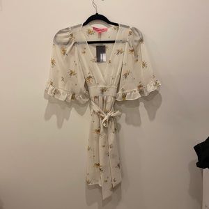 Betsy Johnson sheer tie dress